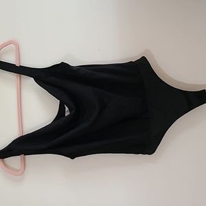 ASTR the label black thong bodysuit- Size M